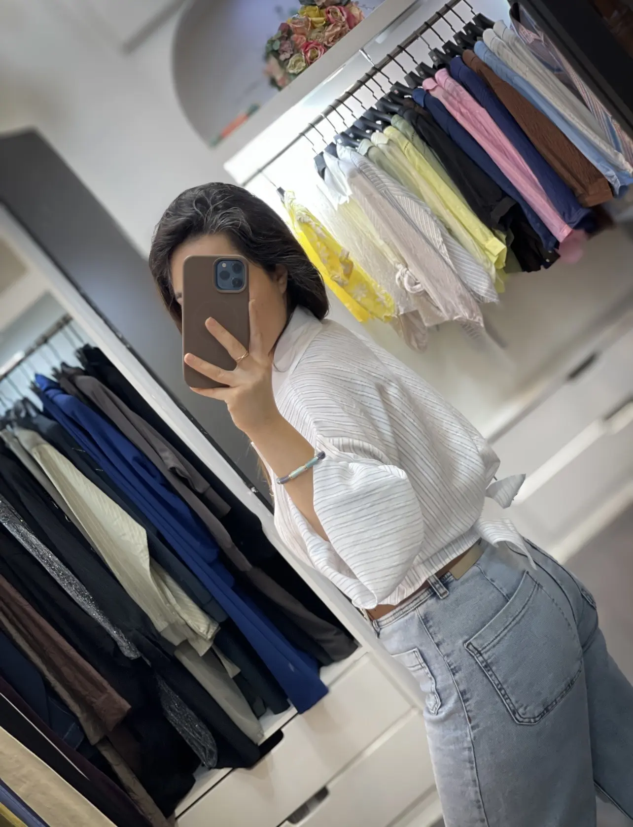 شومیز کلاسیک جلو گره ای ملانین